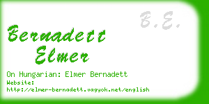 bernadett elmer business card